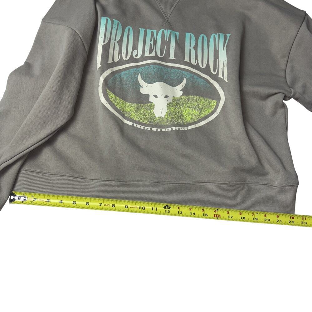 UNDER ARMOUR Women's Project Rock Heavyweight Terry Long Sleeve Top NWT XL - Picture 3 of 6